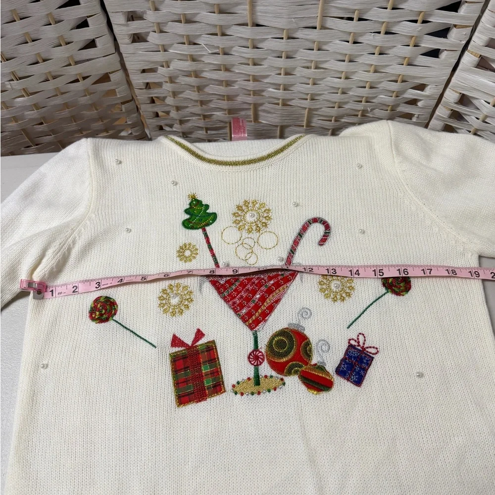Martini Embellished Ugly Christmas Sweater‎